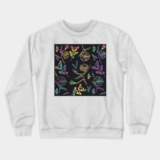 lowkey gay flower pattern Crewneck Sweatshirt